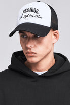 Pegador The Life We Chose Trucker Cap White Black Hauptansicht aus der Life We Chose Kollektion für Herren