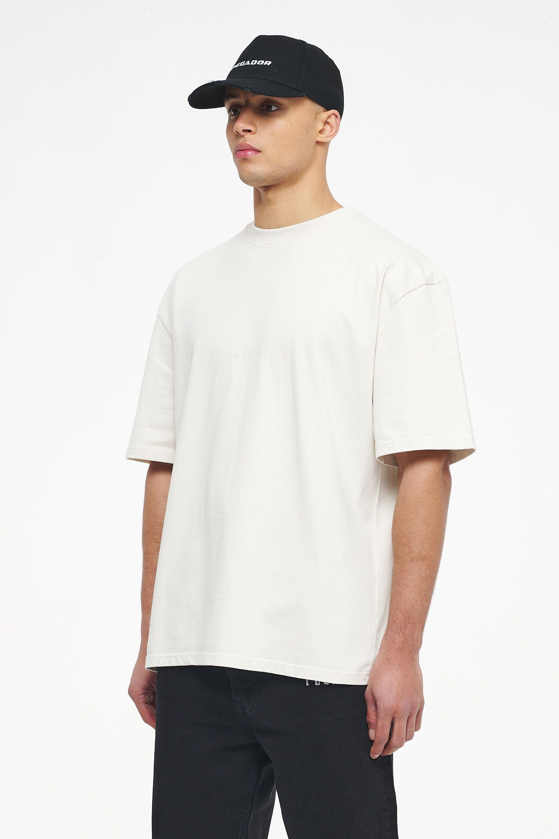 Colne Logo Oversized Tee Vintage Washed Angels Cream Gum Tees | Men Trust The Process | Men 