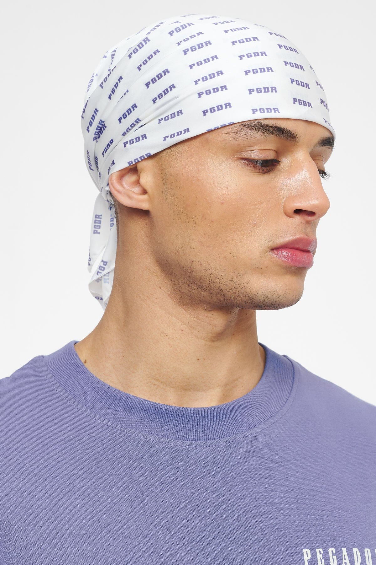 Pegador Doty Bandana White Purple Hauptansicht aus der Trust The Process Kollektion für Herren