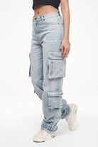 Pegador Hills Wide Cargo Jeans Vintage Bright Blue Hauptansicht aus der Trust The Process Kollektion für DaHerren