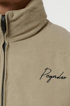 Pegador Sundre Cord Puffer Jacket Sand Detailshot aus der PEGADOR® Outerwear 22 Kollektion für Herren