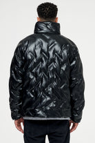 Pegador Lugo Oversized Monogram Puffer Jacket Black Gegenansicht aus der PEGADOR® Outerwear 22 Kollektion für Herren